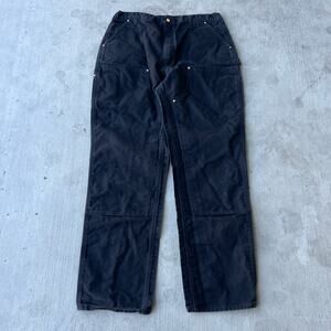 Carhartt black double knee work wear carpenter pants